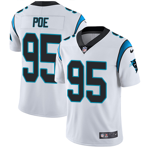 Nike Panthers #95 Dontari Poe White Youth Stitched NFL Vapor Untouchable Limited Jersey - Click Image to Close